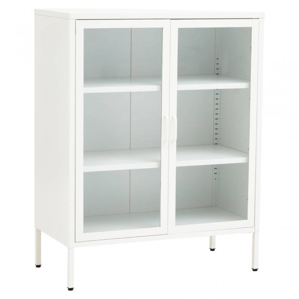Acier Two Door White  Cabinet