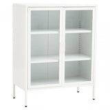 Acier Two Door White  Cabinet