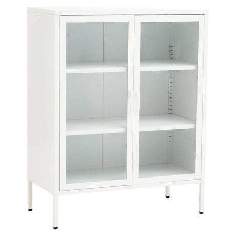 Acier Two Door White  Cabinet