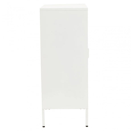 Acier Two Door White  Cabinet