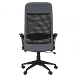 Brent Black Mesh And Grey Fabric Home Office Chair