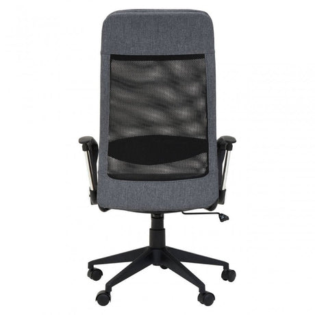Brent Black Mesh And Grey Fabric Home Office Chair