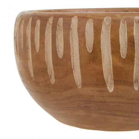 Arlo Small Brown And Natural Round Planter