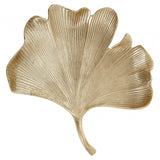 Prato Large Antique Gold Finish Ginkgo Dish