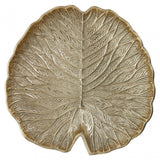 Salma Large Gold Finish Lotus Leaf Plate