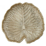 Salma Small Gold Finish Lotus Leaf Plate