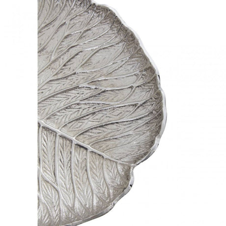 Salma Large Silver Lotus Leaf Plate