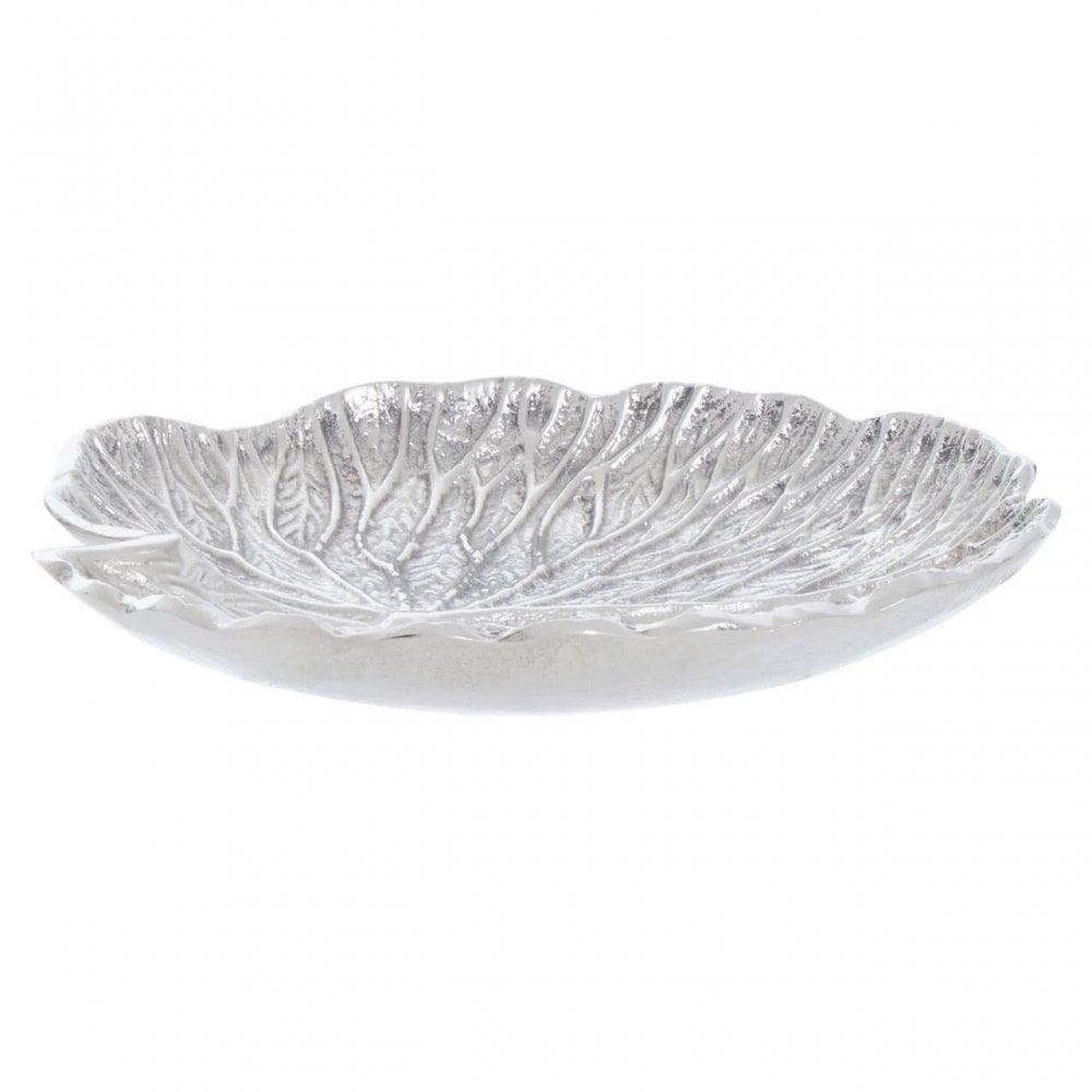 Salma Small Silver Lotus Leaf Plate