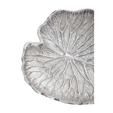 Salma Small Silver Lotus Leaf Plate