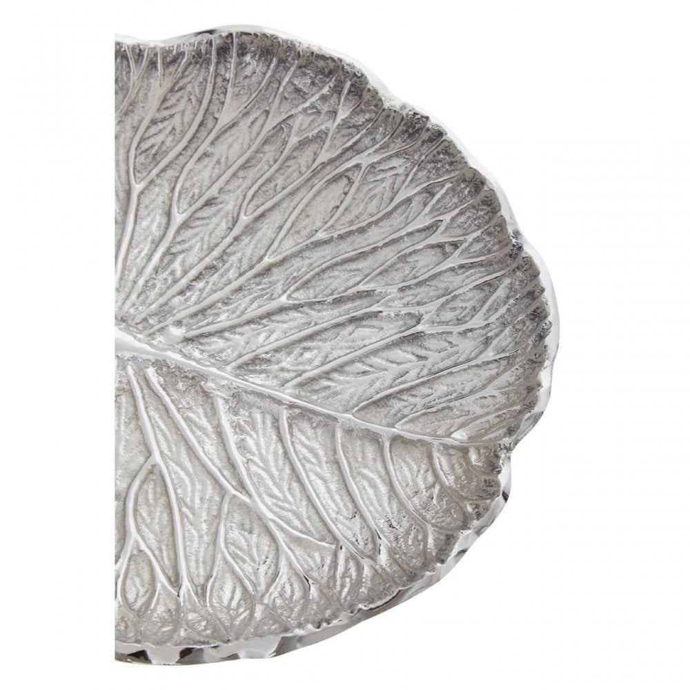 Salma Small Silver Lotus Leaf Plate