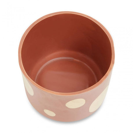 Yuri Large Terracotta Gold Spotted Planter