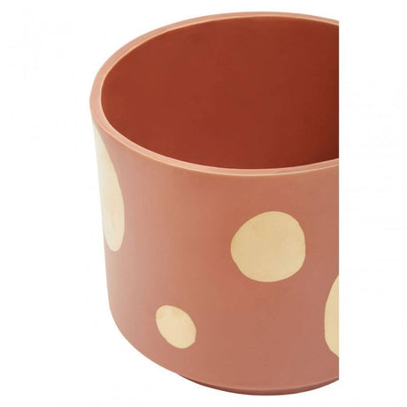 Yuri Large Terracotta Gold Spotted Planter