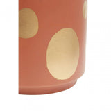 Yuri Large Terracotta Gold Spotted Planter