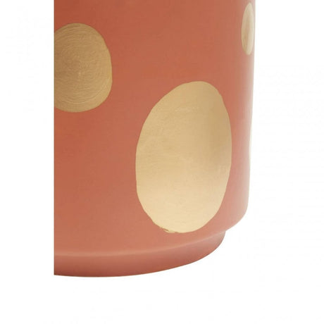Yuri Large Terracotta Gold Spotted Planter