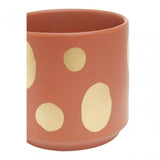 Yuri Small Terracotta Gold Spotted Planter