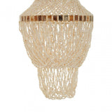 Palu Natural White And Amber Shell Pendant