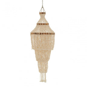 Palu Natural White And Amber Pendant