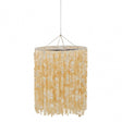 Palu Natural And Gold Shade Pendant