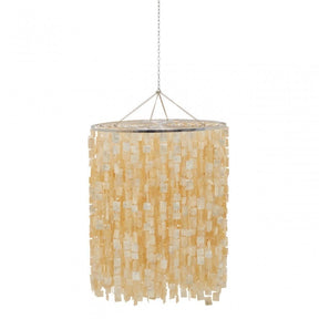 Palu Natural And Gold Shade Pendant