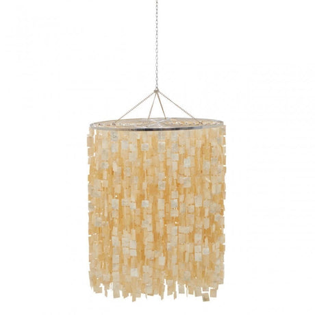 Palu Natural And Gold Shade Pendant