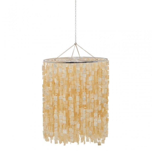 Palu Natural And Gold Shade Pendant