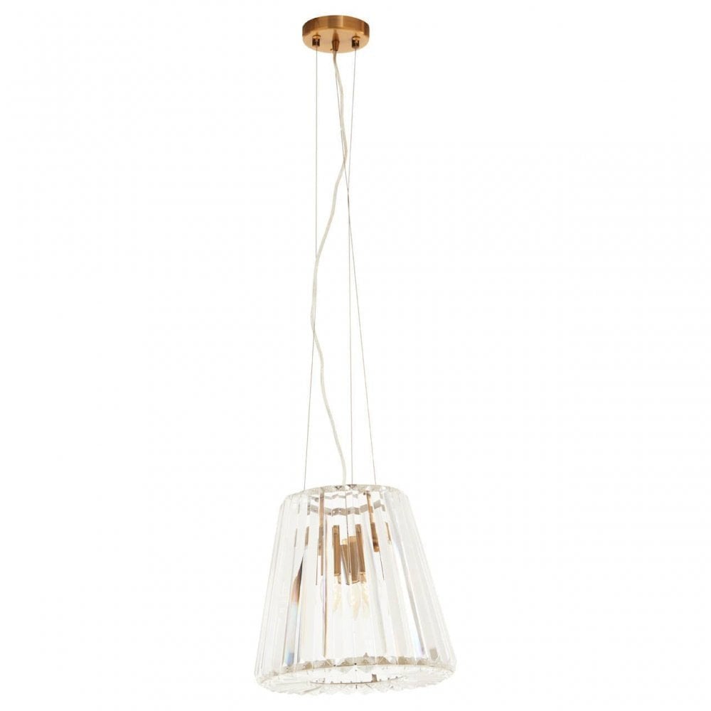 Fifty Five South 3 Bulb Bronze Pendant Light
