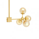 Abira Eight Bulb Gold Finish Pendant Light