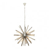 Karlo Smoke Grey Glass And Chrome Finish Light