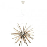 Karlo Smoke Grey Glass And Chrome Finish Light