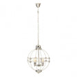 Karlo Pendant Light In Clear Acrylic And Chrome Finish