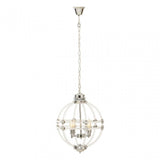 Karlo Pendant Light In Clear Acrylic And Chrome Finish