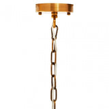 Karlo Metal Brass Finish Pendant Light With Four Bulbs