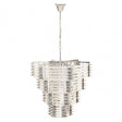 Karli Glass And Chrome Finish Prism Light With Fifteen Bulbs