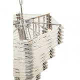 Karli Glass And Chrome Finish Prism Light With Fifteen Bulbs