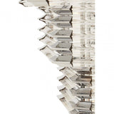 Karli Glass And Chrome Finish Prism Light With Fifteen Bulbs
