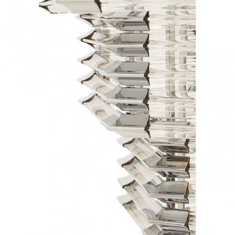 Karli Glass And Chrome Finish Prism Light With Fifteen Bulbs