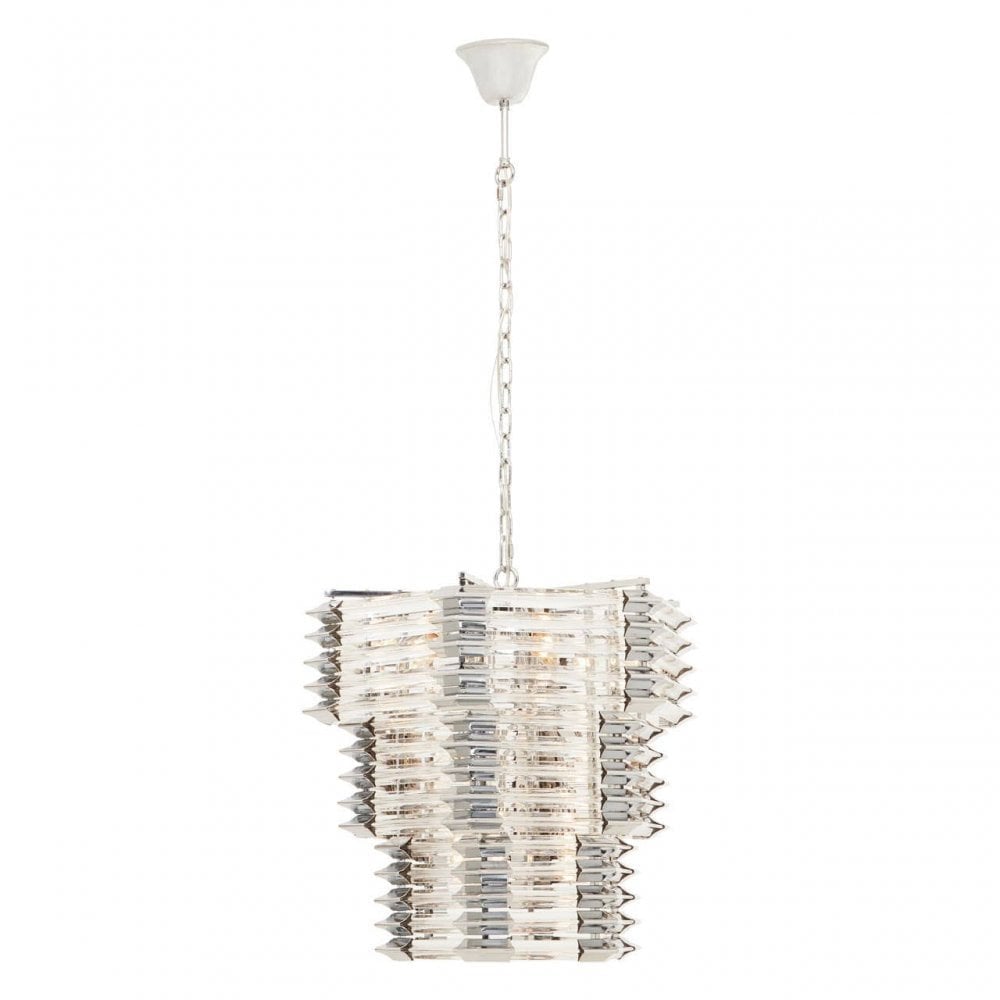 Karli Glass And Chrome Finish Prism Light