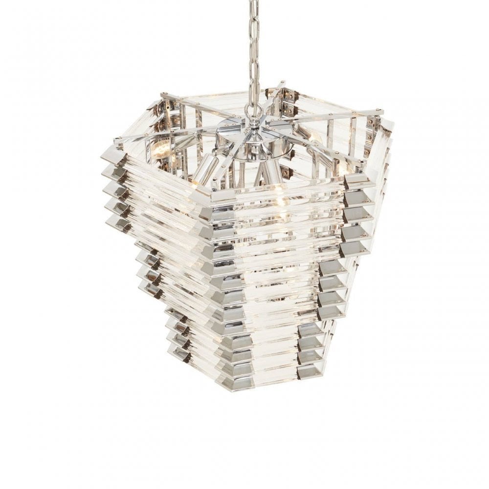Karli Glass And Chrome Finish Prism Light