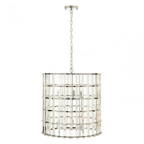 Karli Chrome And Glass Vertical Light