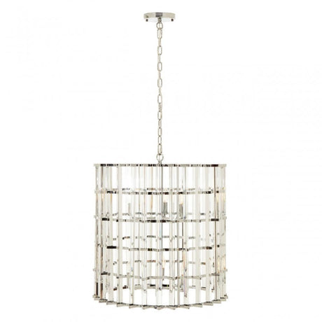 Karli Chrome And Glass Vertical Light