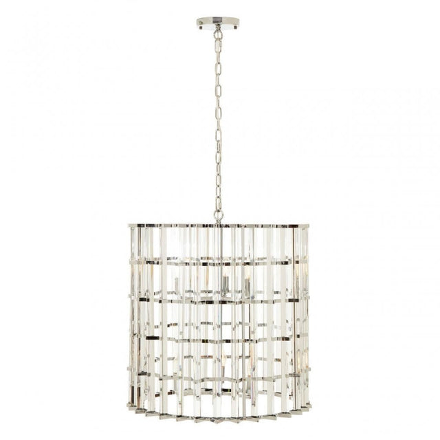 Karli Chrome And Glass Vertical Light