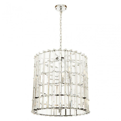 Karli Chrome And Glass Vertical Light