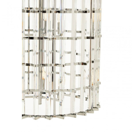 Karli Chrome And Glass Vertical Light