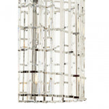 Karli Chrome And Glass Vertical Light