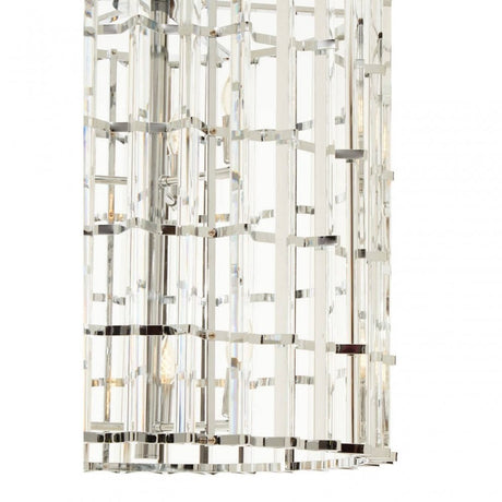 Karli Chrome And Glass Vertical Light