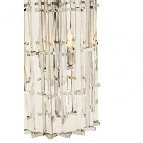 Karli Glass And Chrome Finish Vertical Light