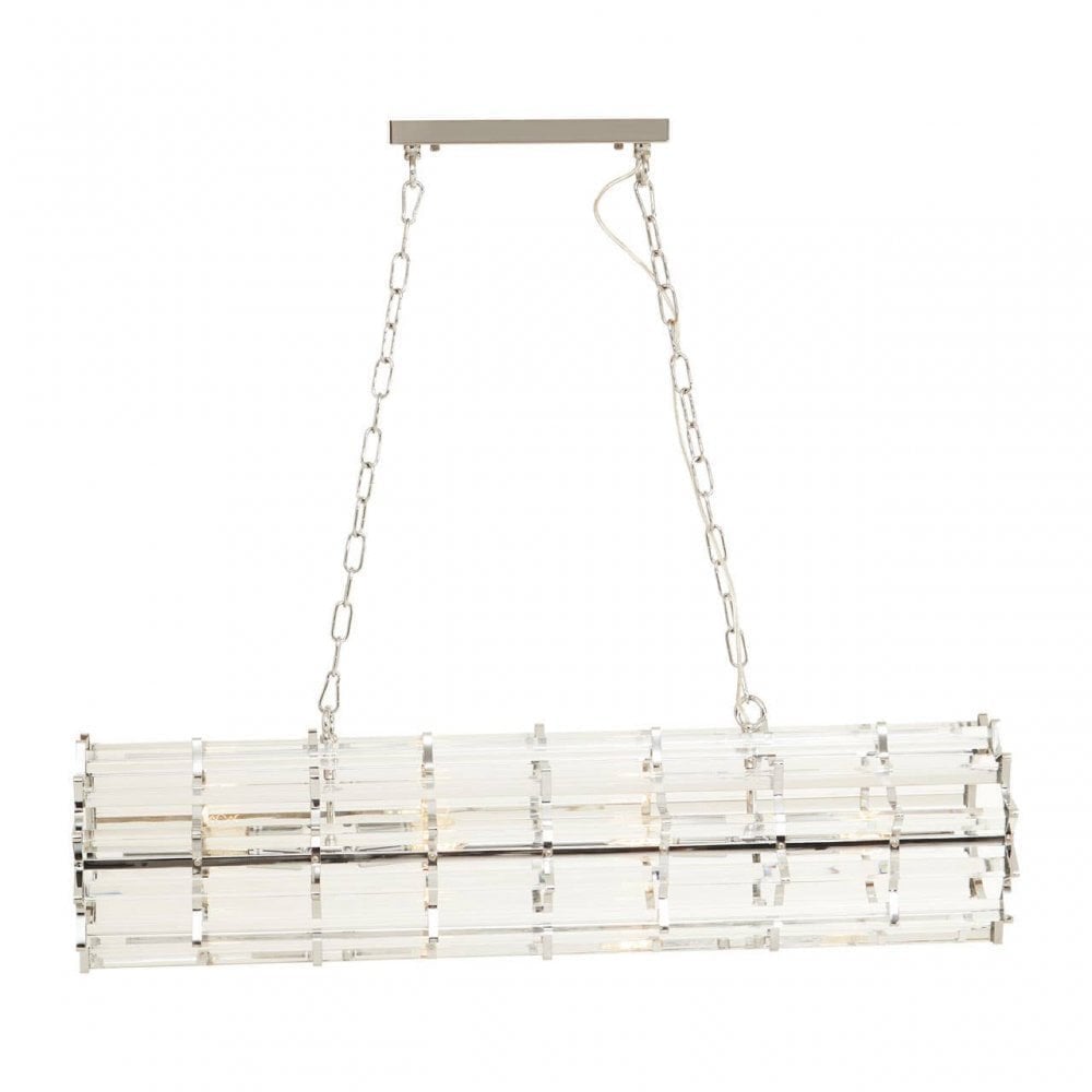 Karli Chrome Eight Bulb Pendant Light