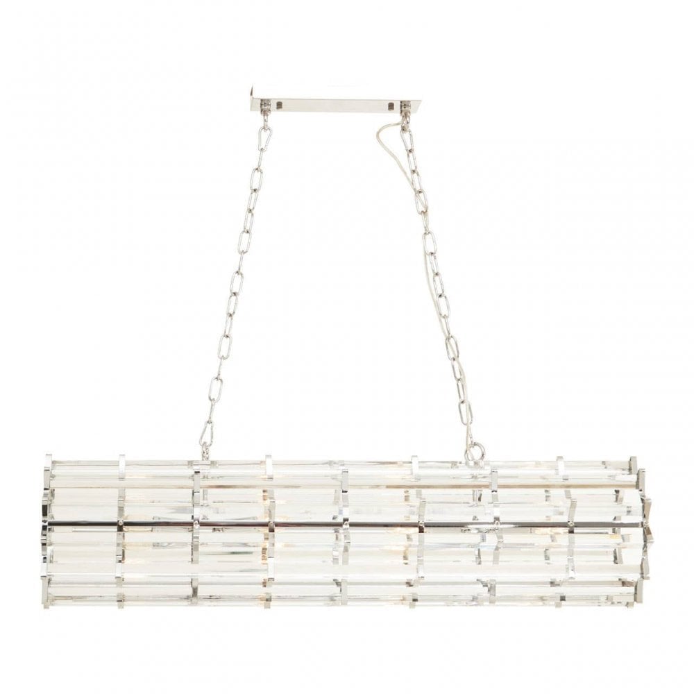 Karli Chrome Eight Bulb Pendant Light