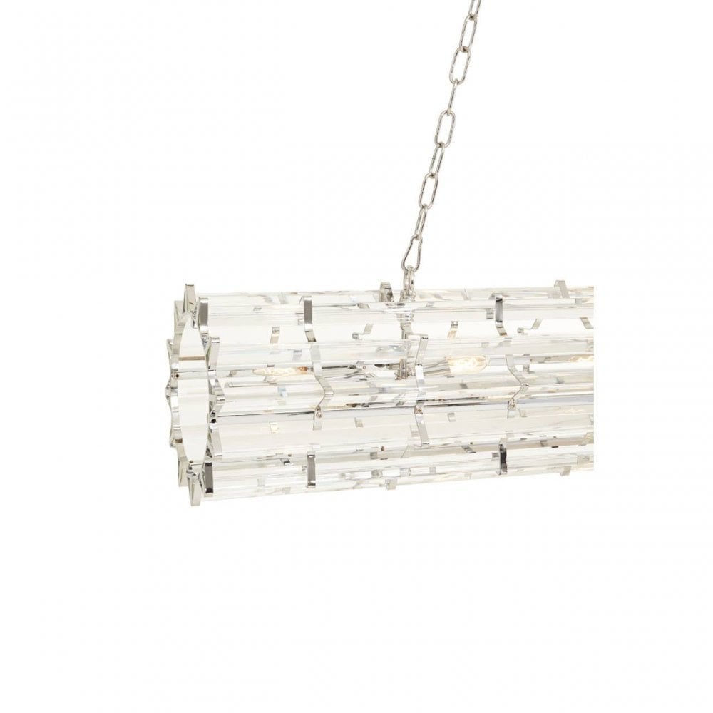 Karli Chrome Eight Bulb Pendant Light