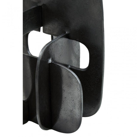 Prato Black Nickel Abstract Sculpture